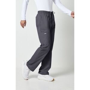 Cherokee Workwear Professionals Mens Scrub Pants Drawstring Pewter XL Short NWT